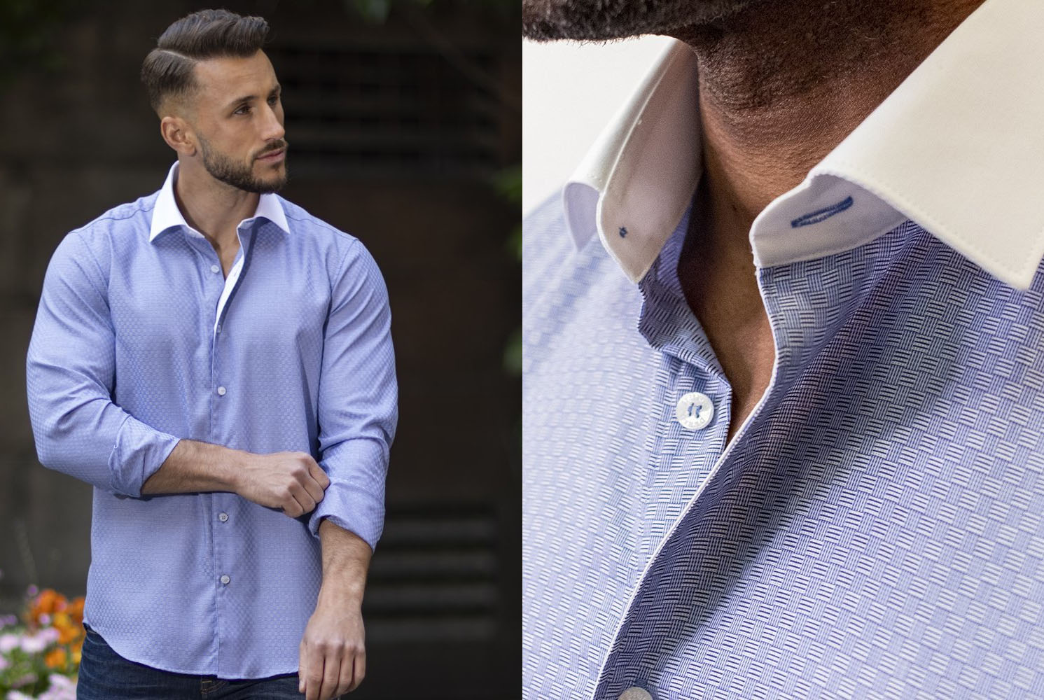 Jaquardvävd skjorta Jaquardvävd skjorta