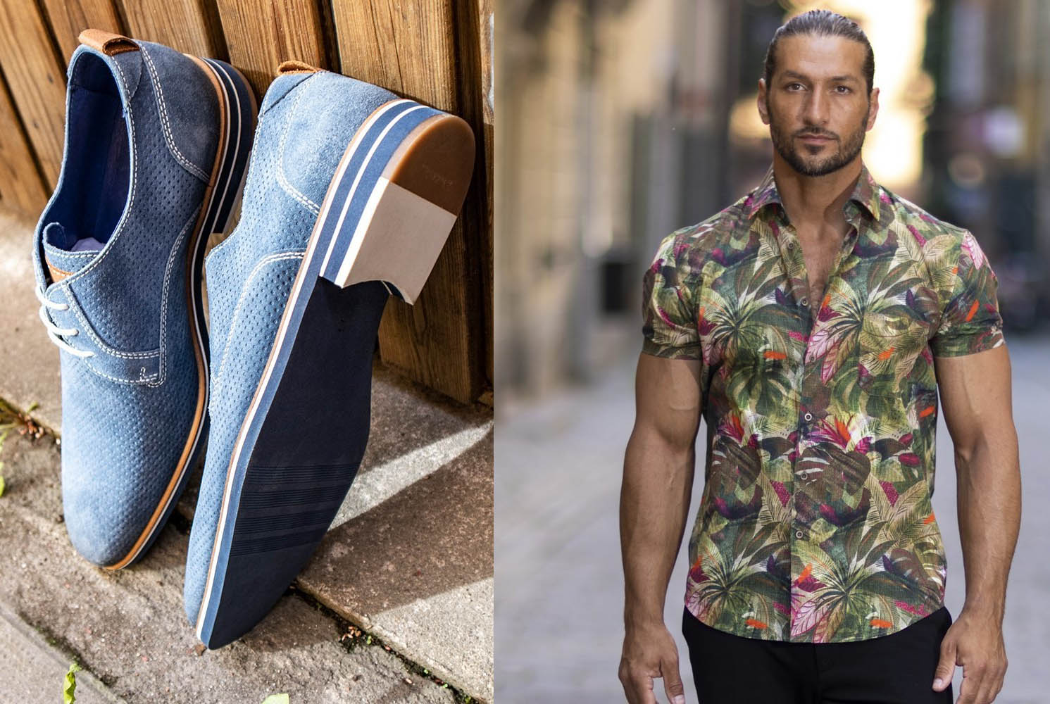 Kortärmad mönstrad skjorta Kortärmad mönstrad skjorta