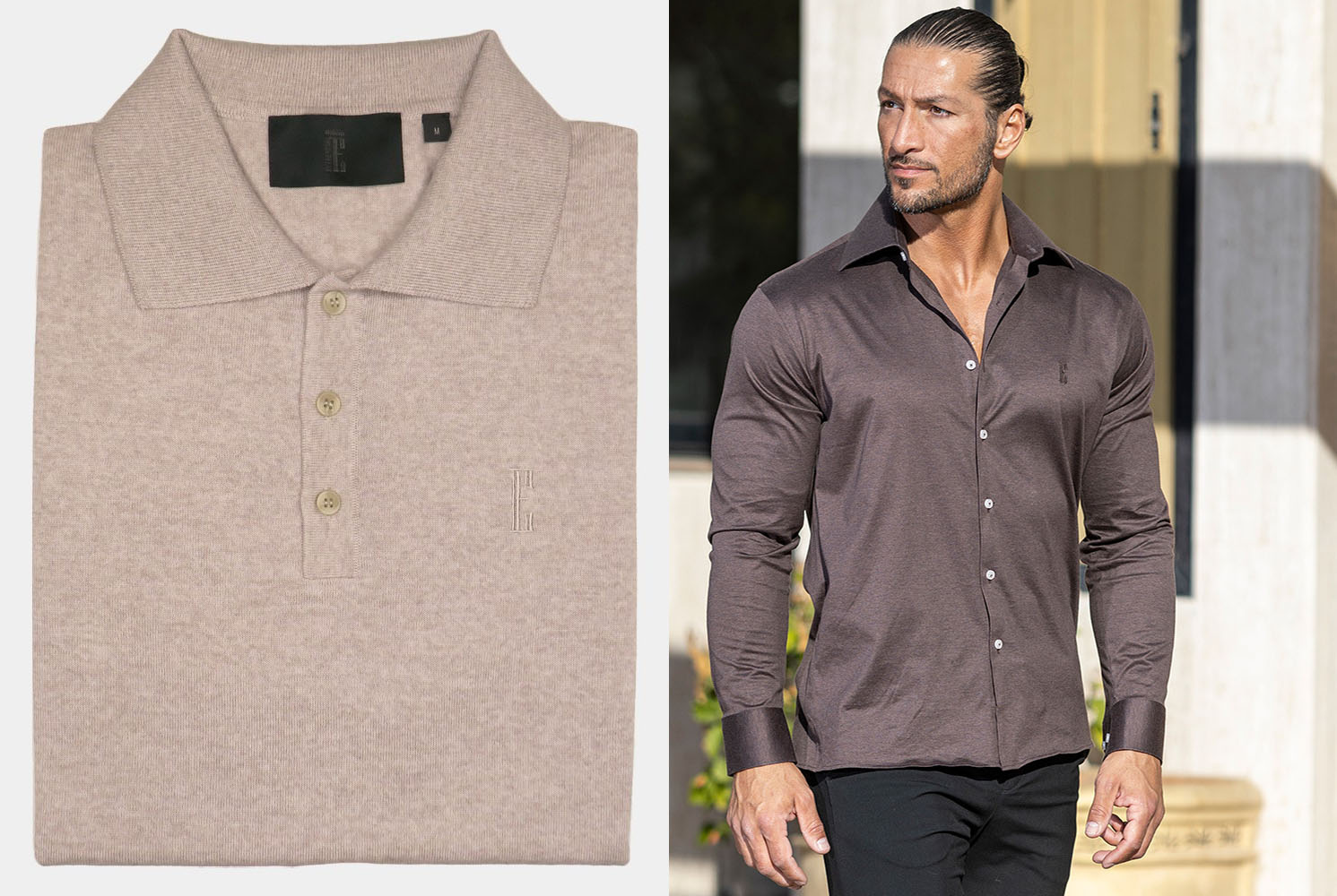 Mörkbrun herrskjorta Mörkbrun herrskjorta