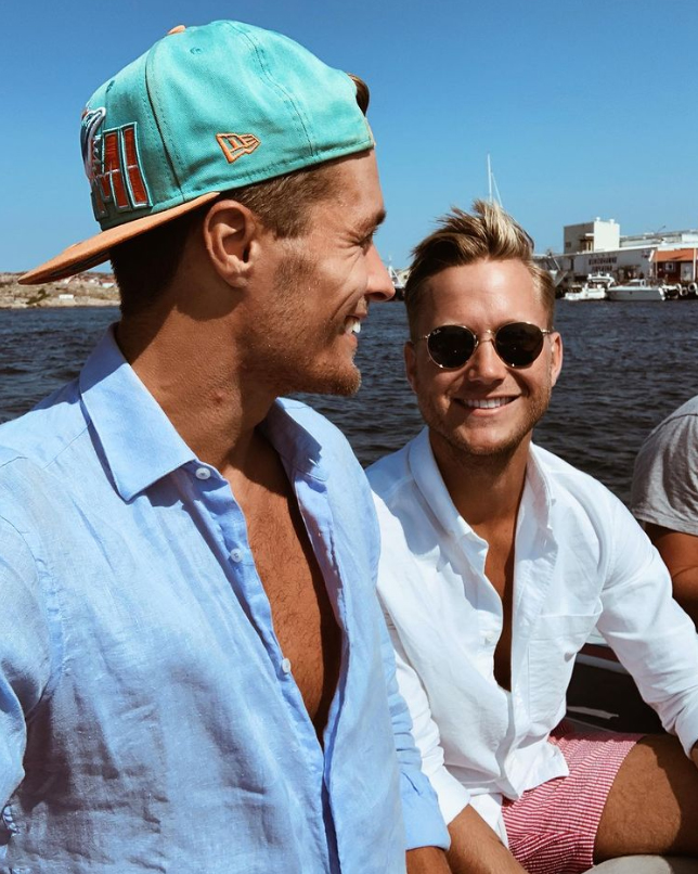 Viktor Frisk och Simon Lindström tillsammans i Smögen Viktor Frisk och Simon Lindström tillsammans i Smögen