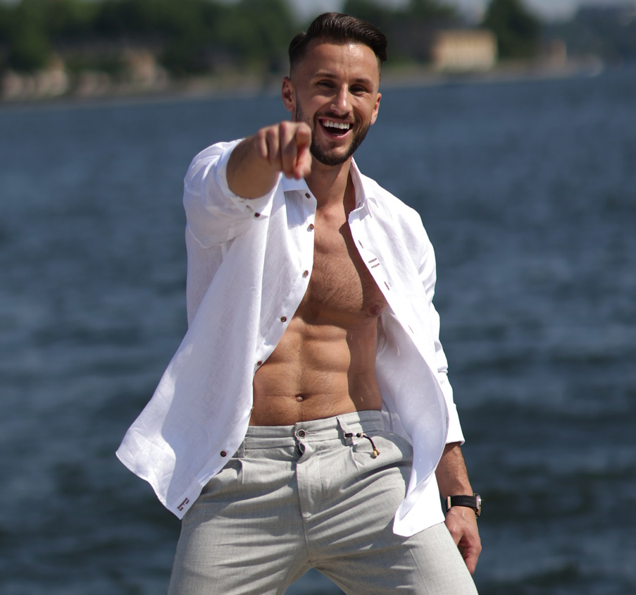 En vit linneskjorta till herr - 10 regler för garanterad framgång Vit linneskjorta till herr -10 regler för garanterad framgång