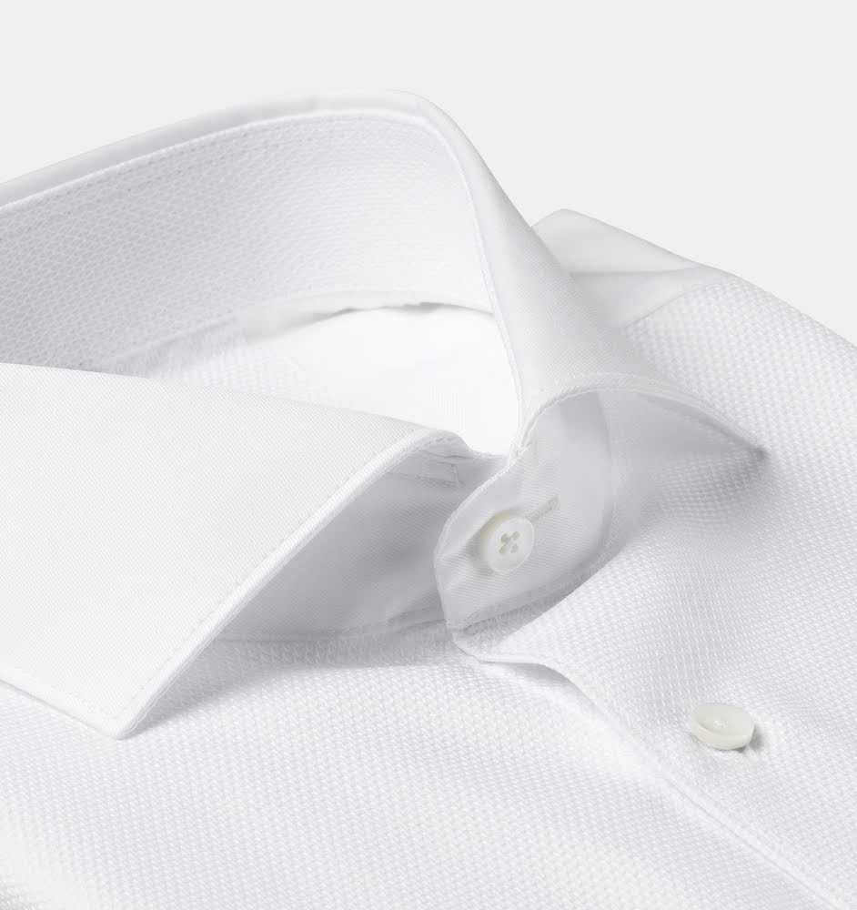 Vit skjorta med struktur Vit skjorta